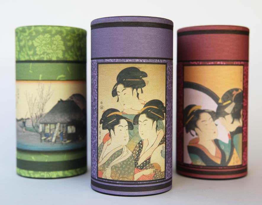 Série de Boîte à Thé Japonaise en papier Washi - Les trois Beautés