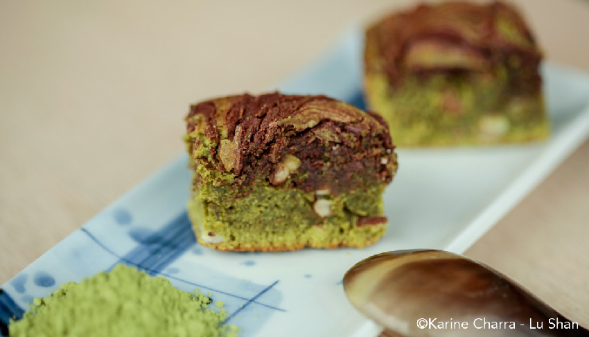 Gâteau au matcha façon Brownie